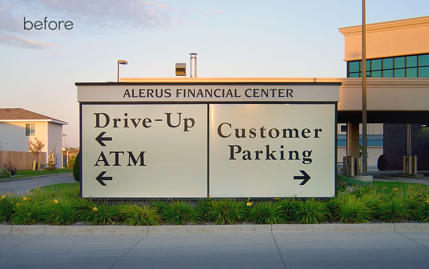 Alerus Financial Center Fargo ND Directional Monument