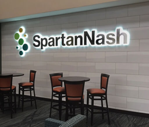 SpartanNash Interior Logo Sign